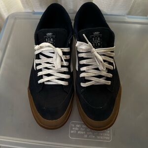 Vans Men's Navy and Brown Sneakers